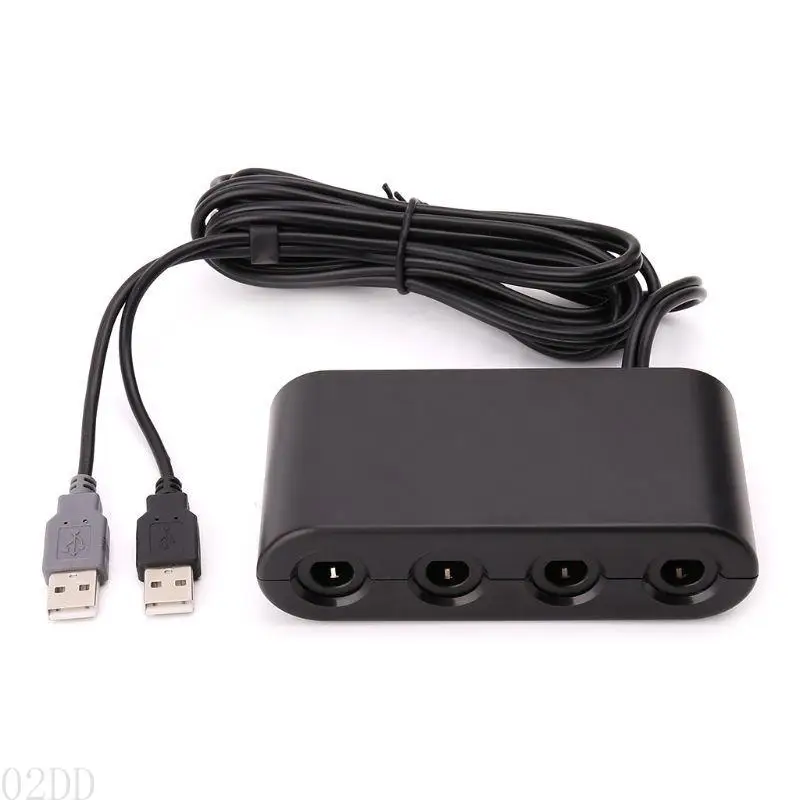 02dd Practical 4 Ports Converter voor Gamecube -controller USB -adapter voor Switch