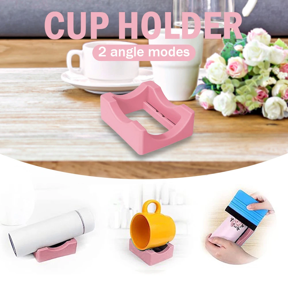 Tumbler Cradle Holder Silicone Cup Cradle For Tumblers With -in Slot Tumbler Holder For Crafts Decals For Tumblers Small Tumbler