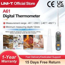 UNI-T Digital Probe Oven Thermometer A61 LED Indication Water Oil Temperature Meter Probe For Food Cooking Kitchen BBQ