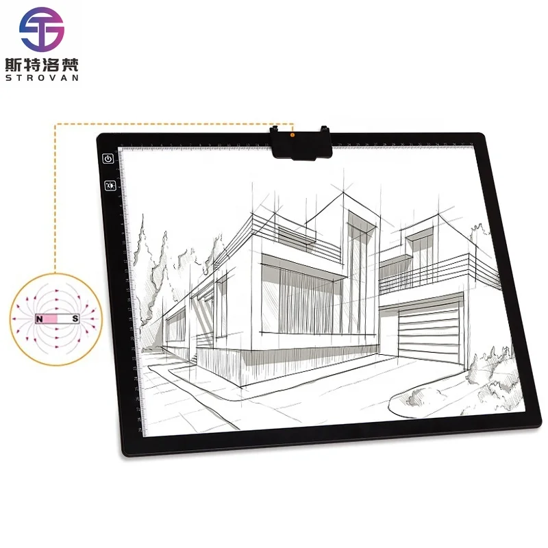 A2 A3 A4 Led تتبع صندوق إضاءة لوحة الرسم بطارية لوح رسم A3 لوحة إضاءة Led