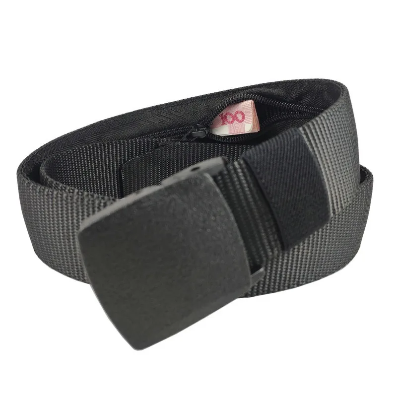 Travel Cash Anti Theft Belt Waist Bag Women Portable Hidden Money Strap Belt Wallet Waist Pack Men Secret Hiding Belt 130cm