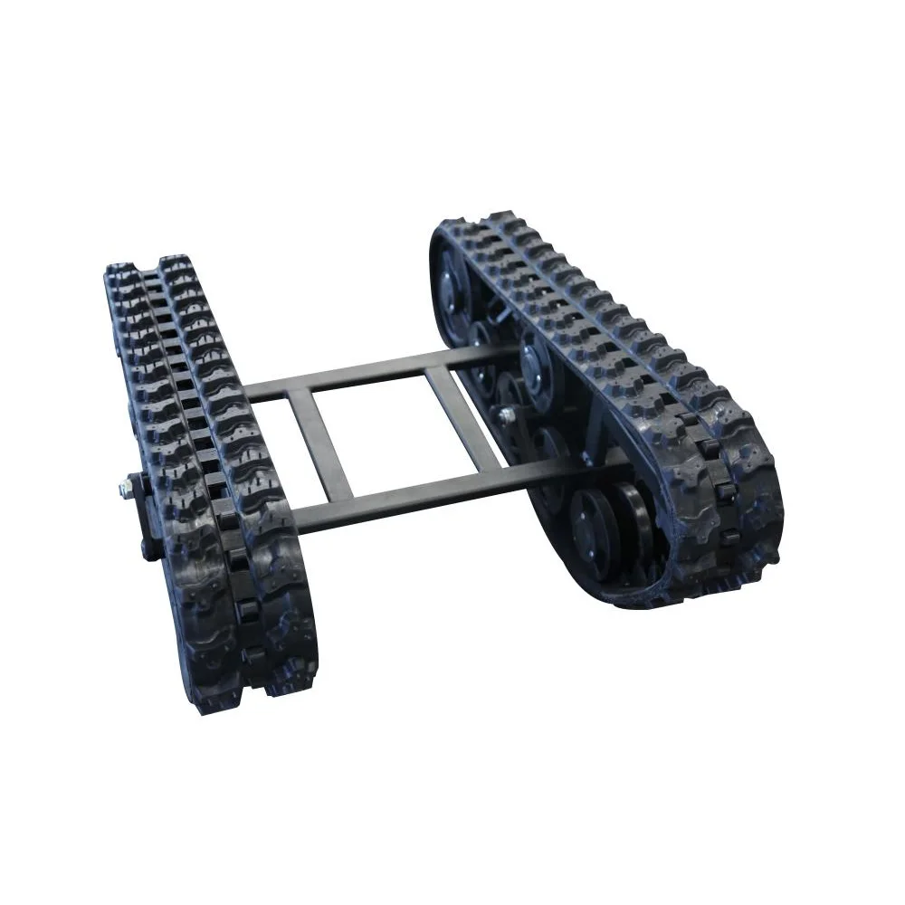 Lightweight Rubber Tracked Undercarriage Chassis, 50KG-800KG Load Capacity Replacement Parts for Construction and Farming Excava view 4
