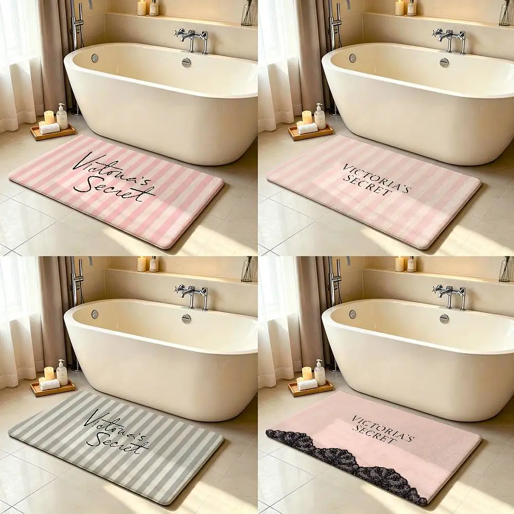 V-Vics-torias S-sec-rets Carpet Bathroom Anti-slip Mat Door Mat Home Decoration Mat Entrance Door Mat Scratch-resistant Door Mat