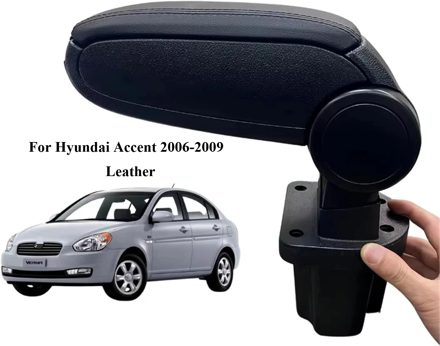 

Подлокотник, совместимый с HYUNDAI ACCENT 2006-2009, изготовленный на заказ, для центральной консоли, ящик для хранения, автомобильные аксессуары, комфортное вождение