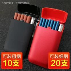 Portable thin cigarette case 20-piece small multi-function cigarette case 10-Coarse cigarette smoking accessories anti pressure