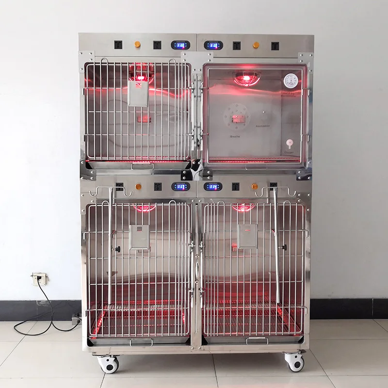 

New heating light power supply oxygen cabin cage (with temperature control version) dog hospitalization infrared cage