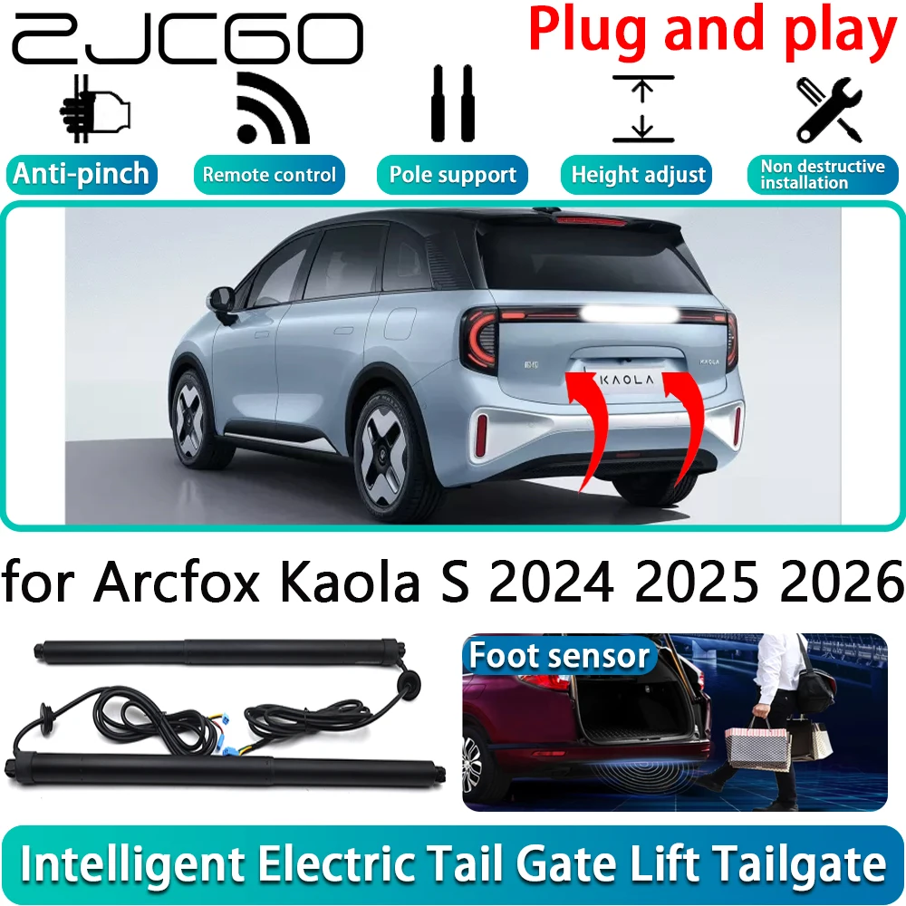 

ZJCGO for Arcfox Kaola S 2024 2025 2026 OEM Electric Powered Tailgate Power Liftgate Automatic Tailgate System With Foot Sensor
