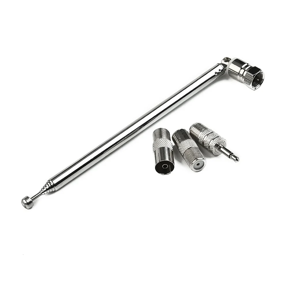 Radio Aerial Radio Aerial Adapter Adapter Copper Antenna Set/kit Extendable FM Radio Aerial With 3 Adapter Replacement Parts