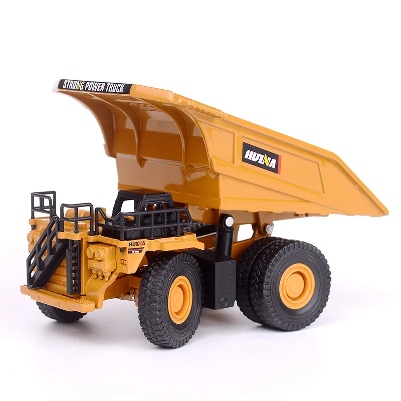 Huina Alloy Car Model Kids Toys Mini Diecast Truck 1:60 Simulated Dumper Model Collection Construction Vehicle Childern Gift