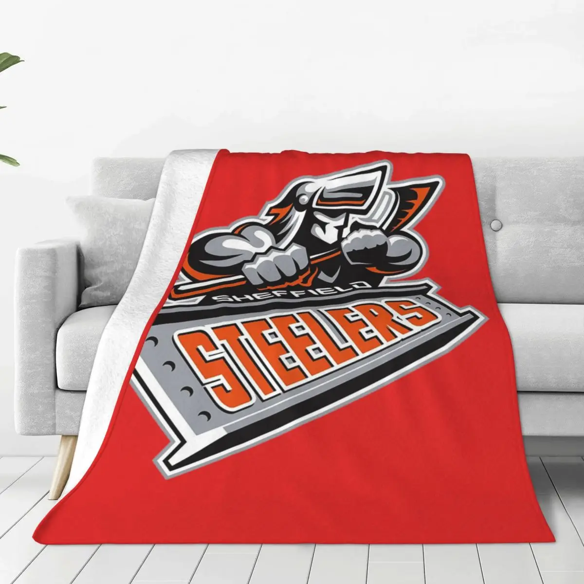 The Sheffield Steelers Blankets Soft Warm Flannel Throw Blanket Plush for Bed Living room Picnic Travel Home Couch