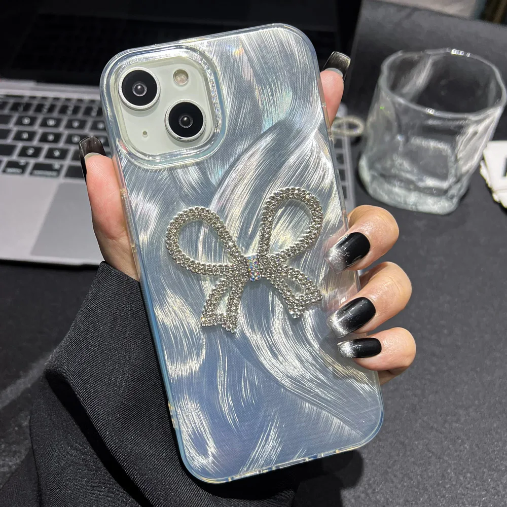 INSสําหรับSamsung S24 S23 S22 Ultra S23FE A34 A55 A54 A52 A52S A35 A15 A14 A13 A12 A32 A05Sเลเซอร์Silver Hang Chain