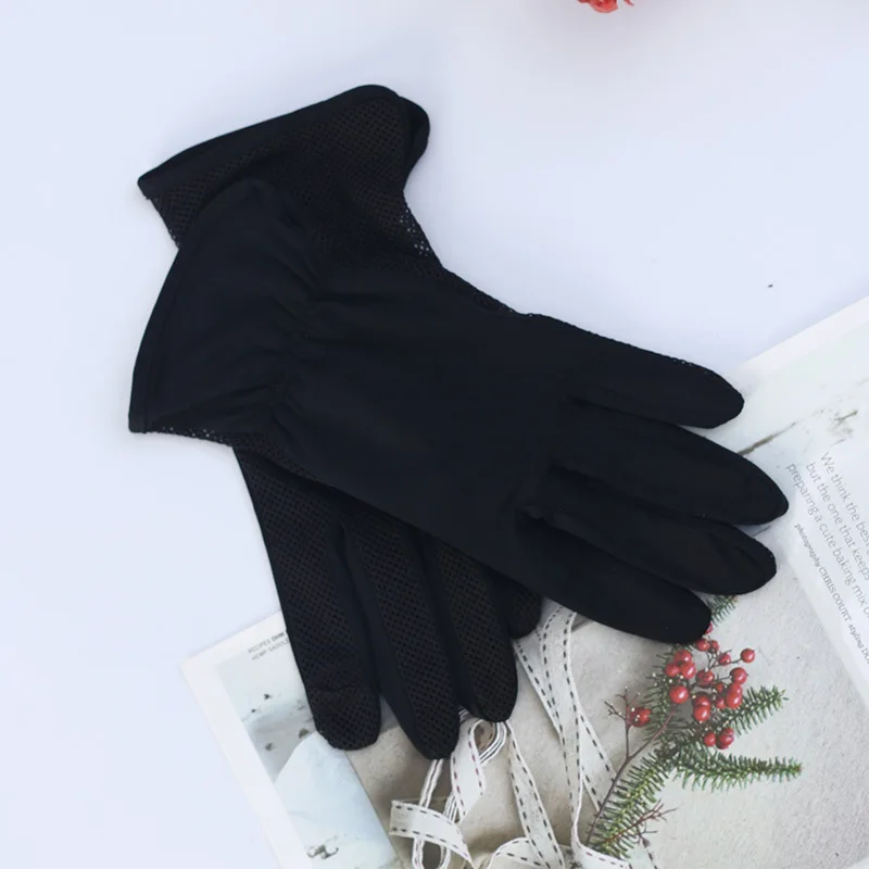 Spring summer men women\'s sexy sunscreen thin gloves men\'s anti-uv slip-resistant touchscreen driving gloves sports gloves