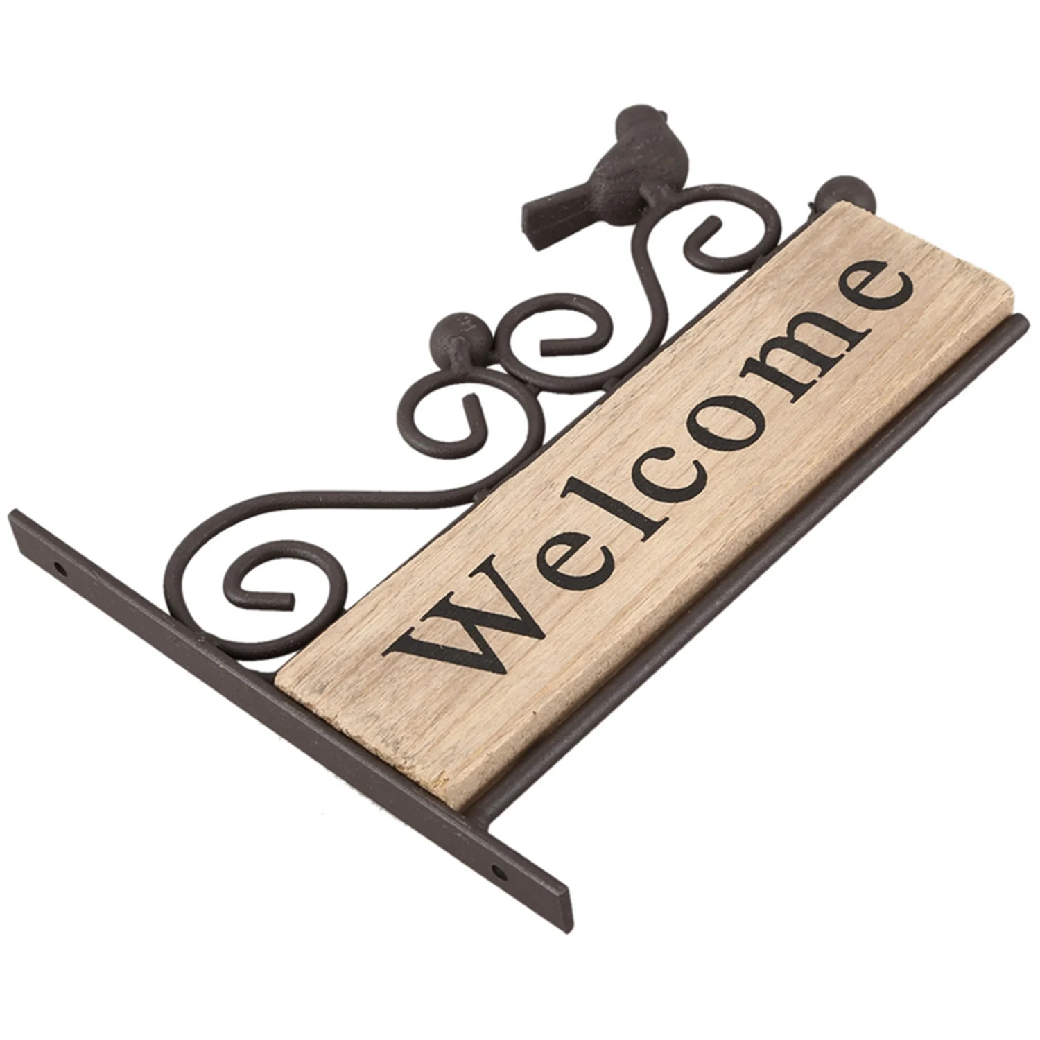 Madeira Bird Welcome Door Placa, Sinal De Montagem Na Parede, Placa Vintage Retro, Bar, Café, Loja, Loja