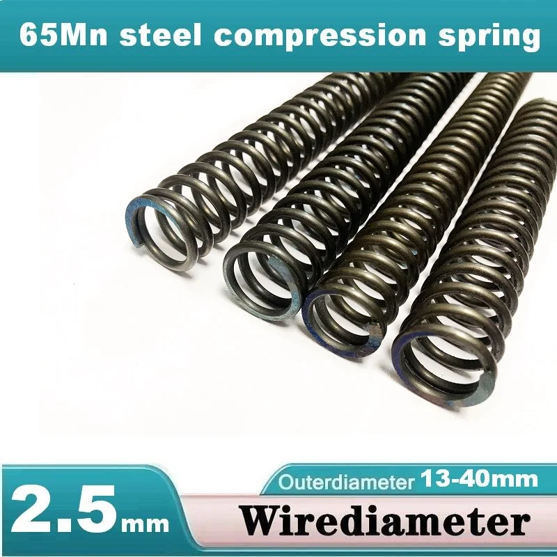 Wire Diameter 2.5mm 65Mn Steel Strong Compression of Valve Core Spiral Mechanical Equipment Small Spring