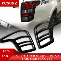 ABS Tail light Cover For Mitsubishi L200 Triton MQ 2015 2016 2017 2018 2019 Accessories Rear Lamp Hood Car Styling Ycsunz