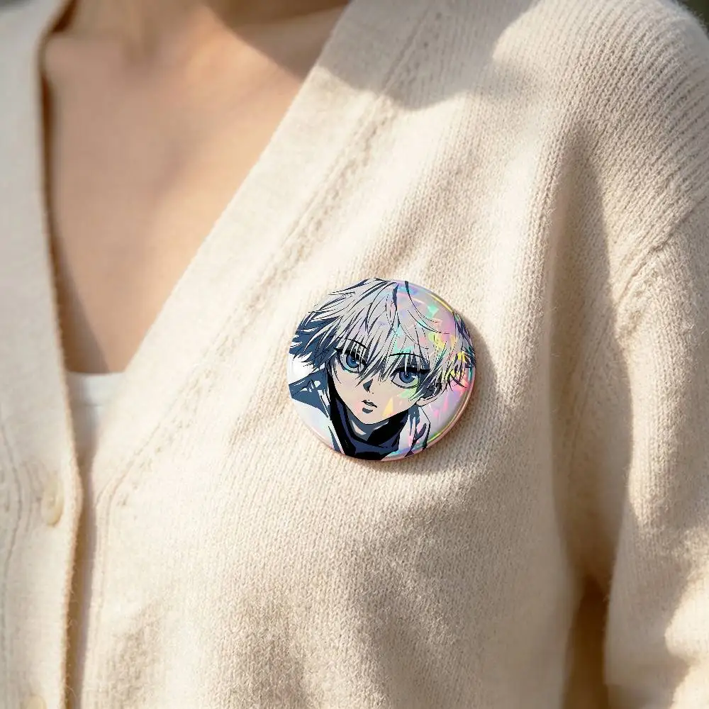 K-Killua Zoldyck Badge Pins For Friend, Backpack, Clothing, Collectible Accessories, Jewelry Gift