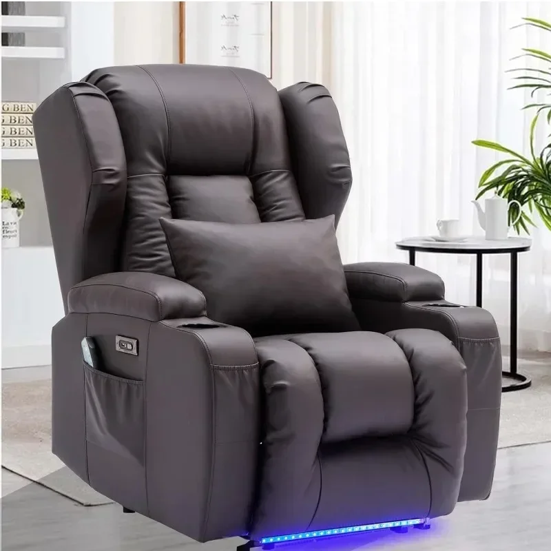 Fauteuil inclinable électrique avec massage et chauffage, fauteuil inclinable, canapé confortable, siège de cinéma maison, salon