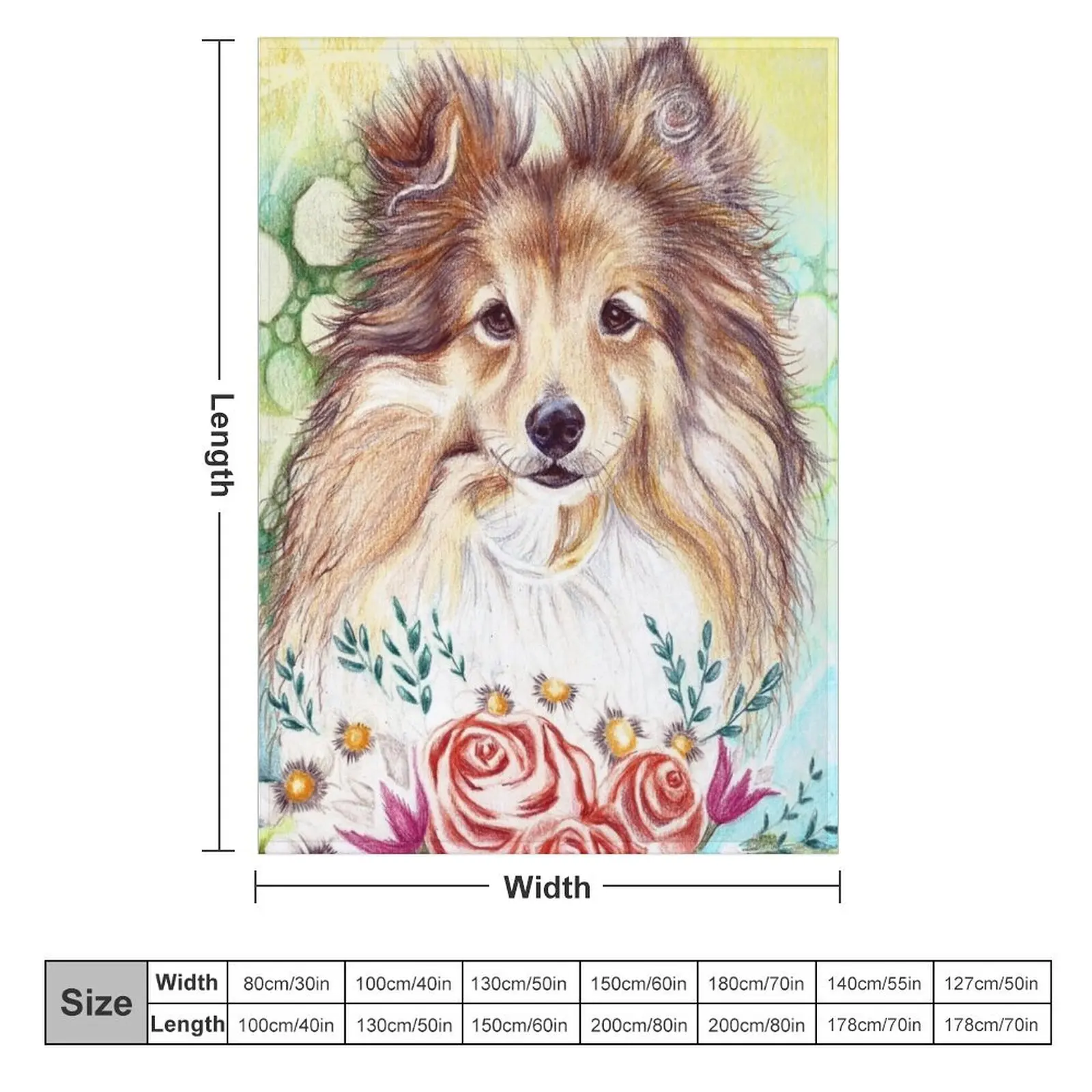 Sweet Sheltie Throw Blanket Polar for winter Luxury St Blankets