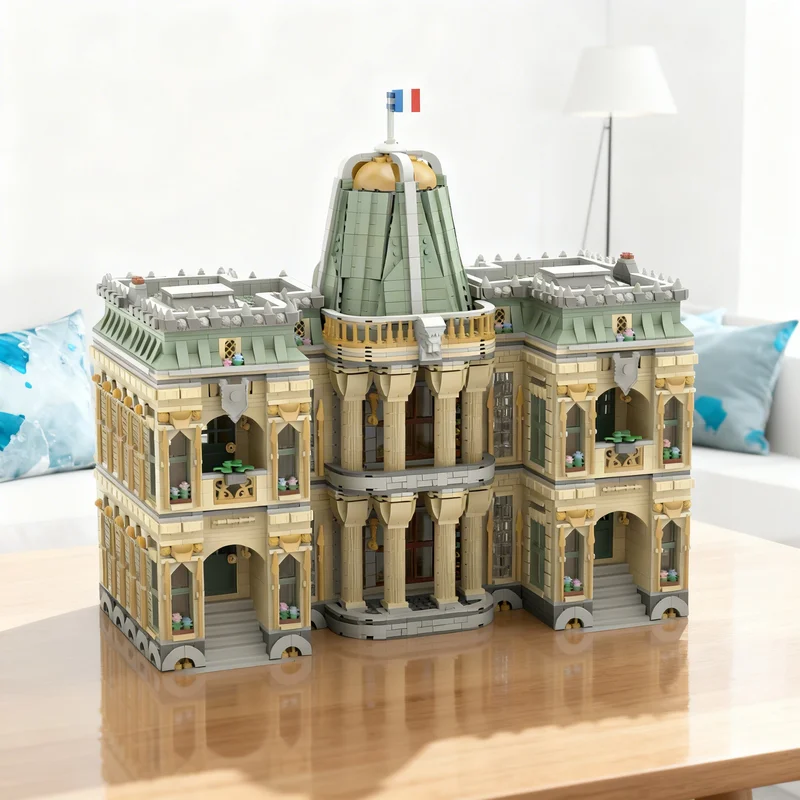 

5871 деталь MOC: Список модульных элементов для французской строительной модели, конструктор, строительные блоки, игрушки для детей, рождественские подарки