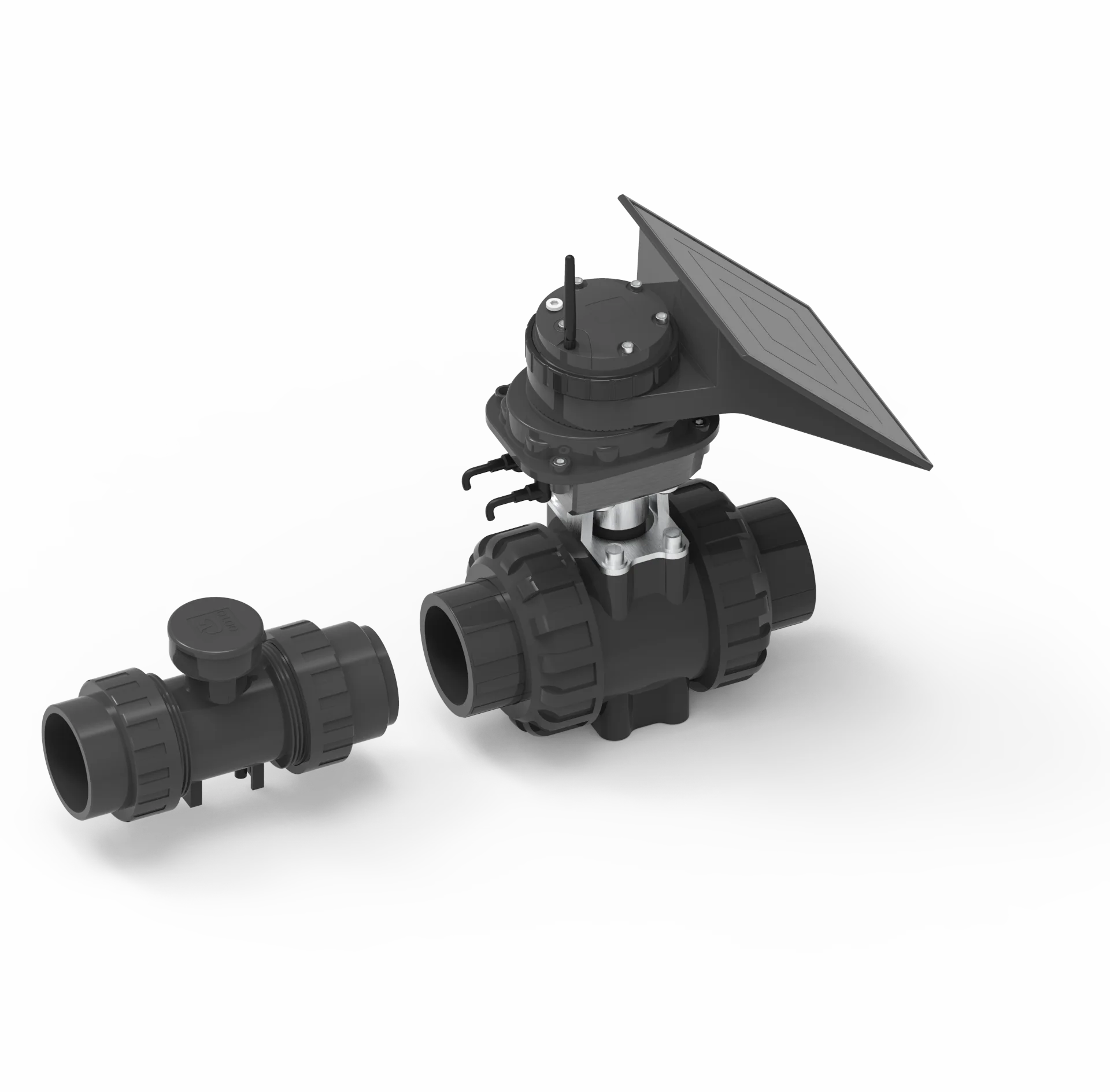 Waterproof Joint Direct Bury GSM/LoRa Connected Dn50 Solar Power Smart Farm Irrigation Control System