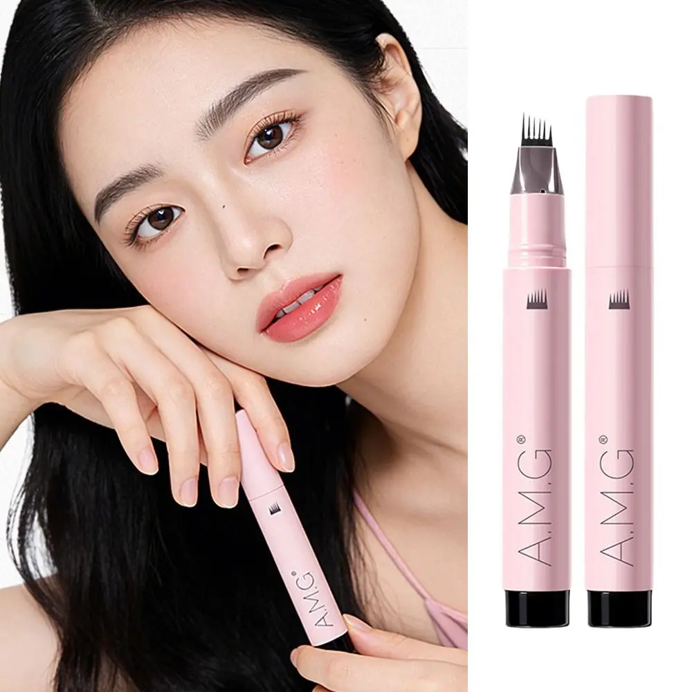 Gifts 6 Cluster Eyebrow Pen Waterproof Long Lasting Micro Fork Tip Pen 400mg Multi Use Makeup Tool Eyebrow Makeup
