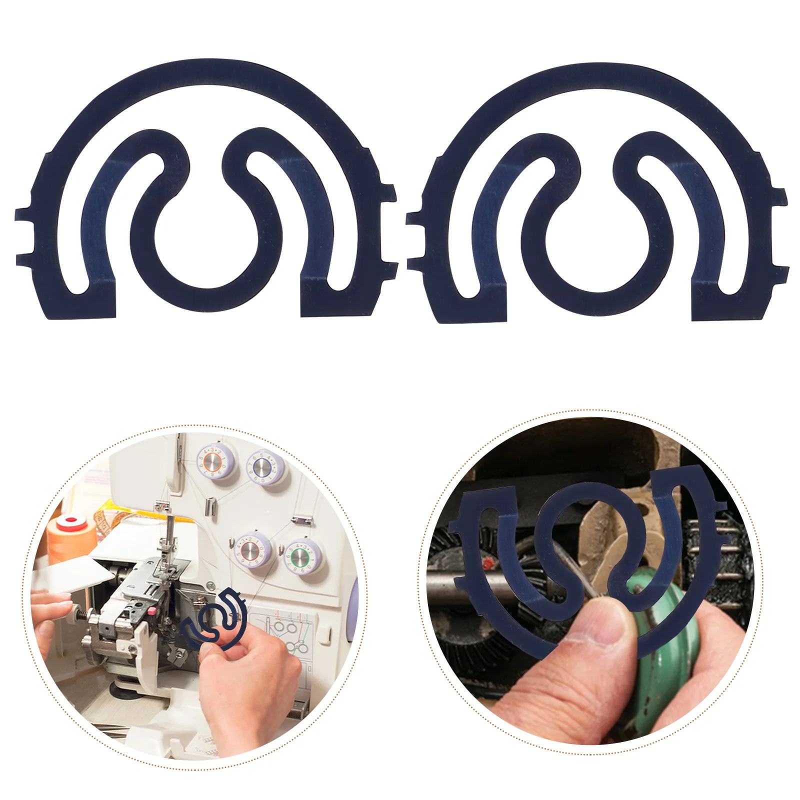 

100pcs Steel Bobbin Case .6Cm Diameter Precision Tension Shim Plate For Sewing Machines Replacement Smooth Stitching