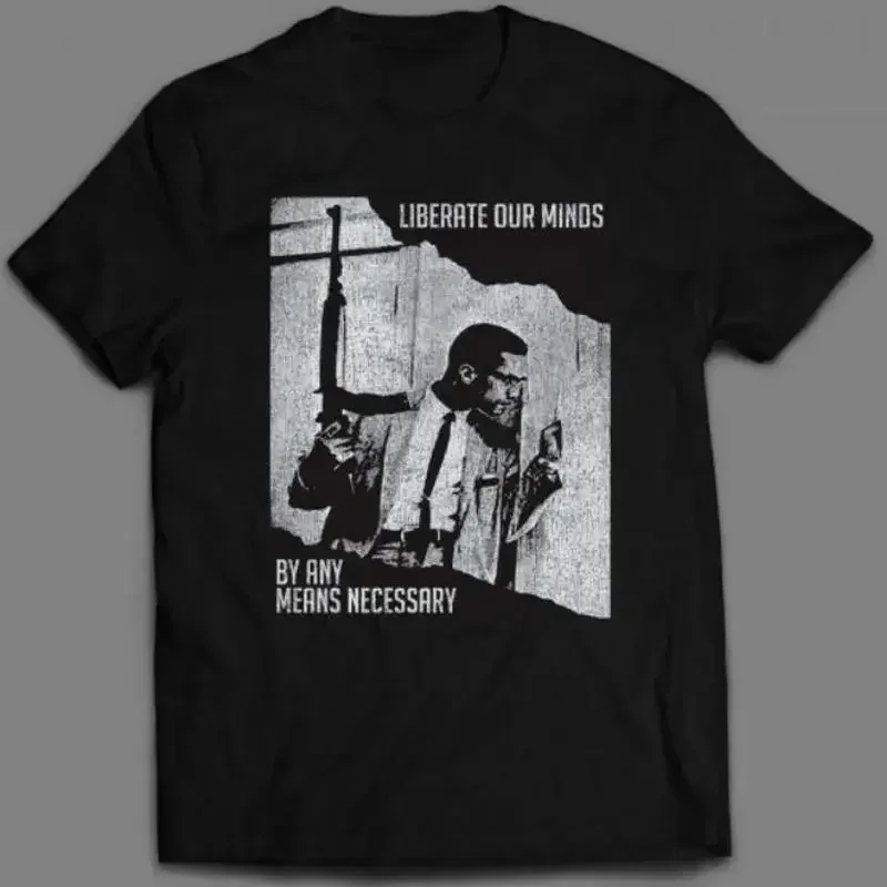 Malcolm X T Shirt Art Graphic Full Hot