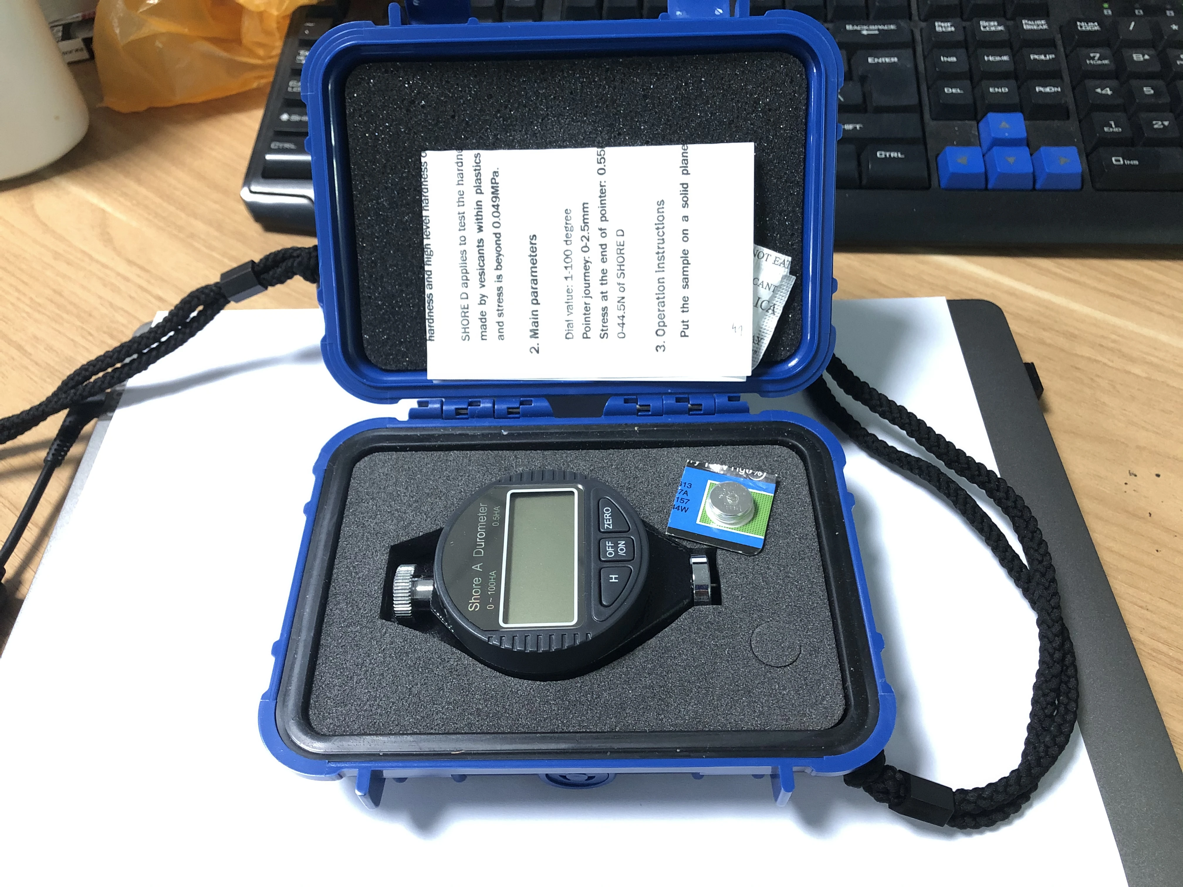 Precise Handhold Portable Shore a C D Hardness Tester for Rubber Plastic