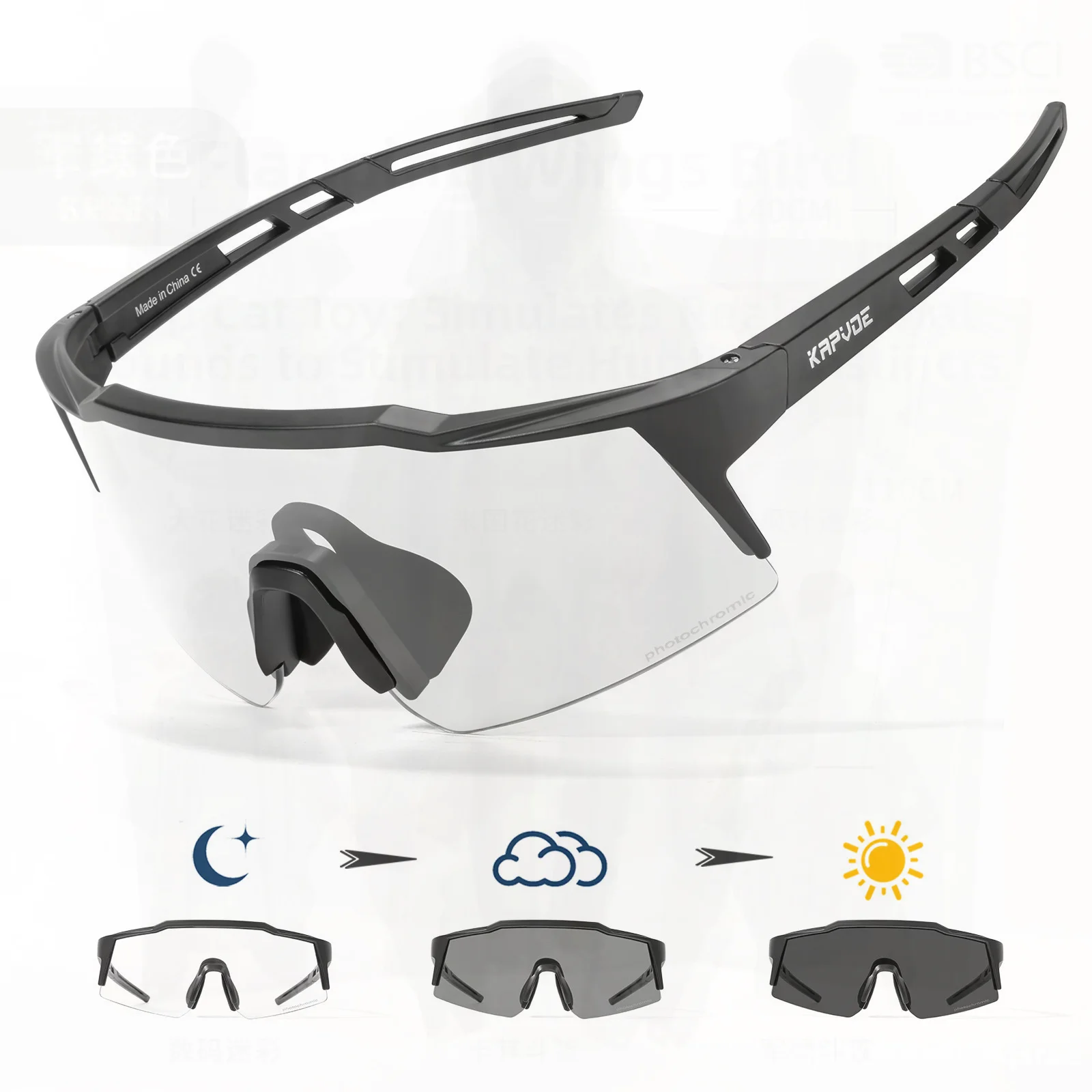 

Kapvoe 2023 Children's Polarized Riding Glasses Half Frame TR90 Outdoor Sports Sunglasses for Boys And Girls Eye Protection with