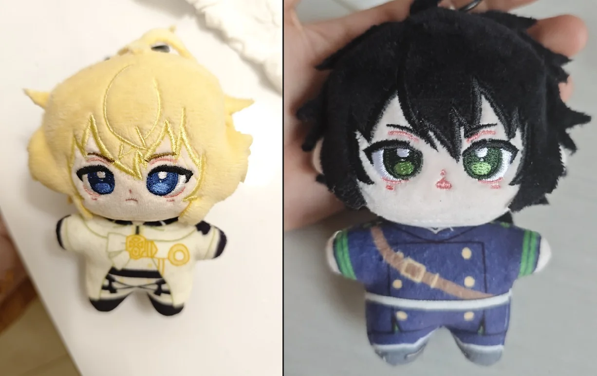 

Seraph of The End Mikaela Hyakuya Yuichiro Cosplay 12cm Doll for Toy Keychain Pendant Birthday Gift