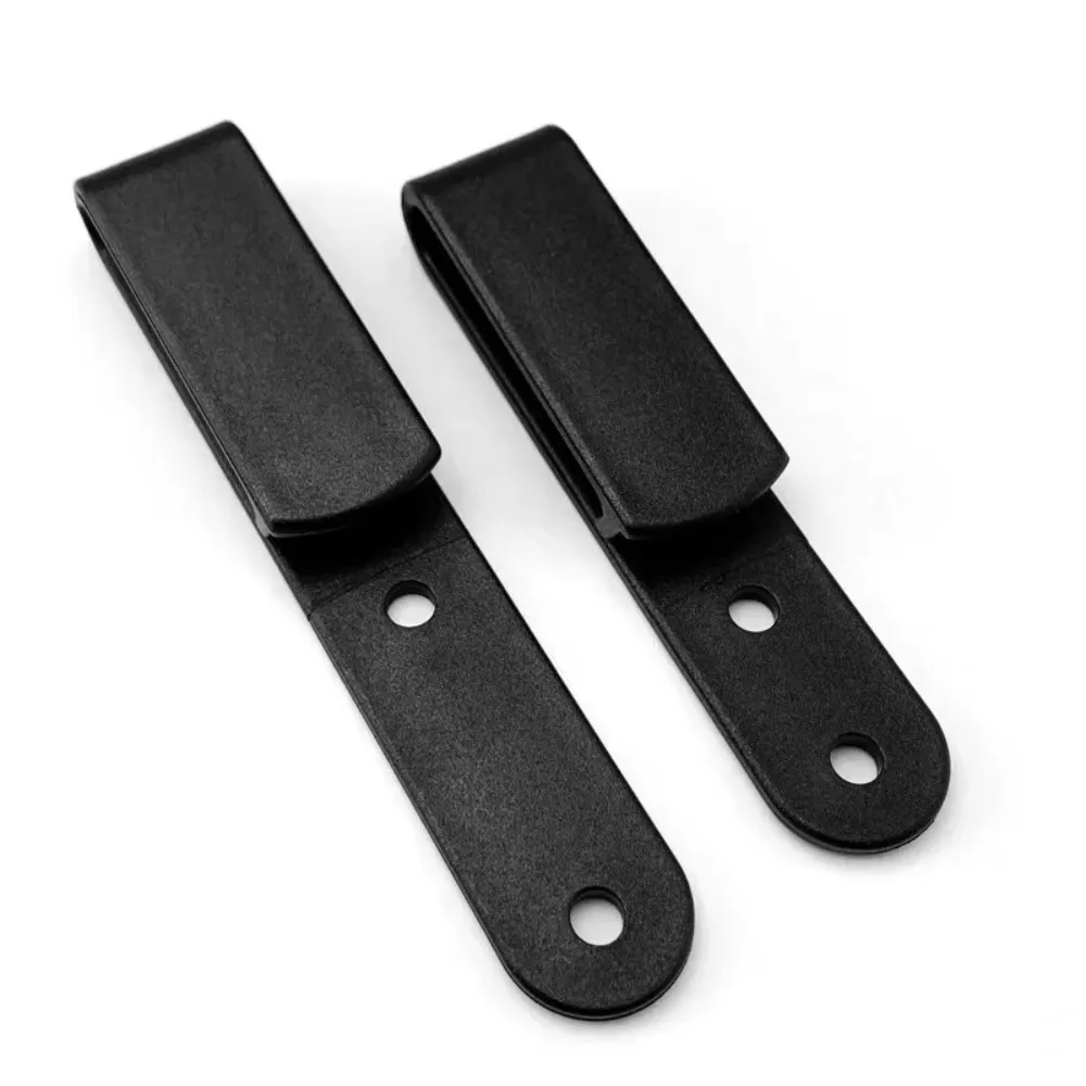 EDC Knife Sheath Belt Clip Black Plastic Waist Back Clamp DIY Kydex Holster Accessories 2 Sizes Available