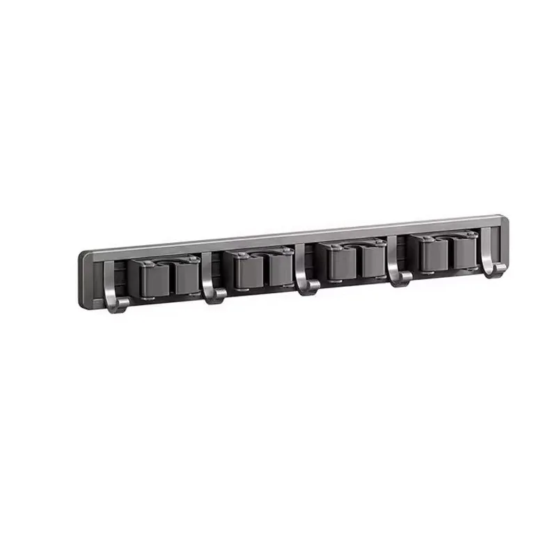 Organizador de pared resistente con ganchos para fregonas y escobas - imagen 5