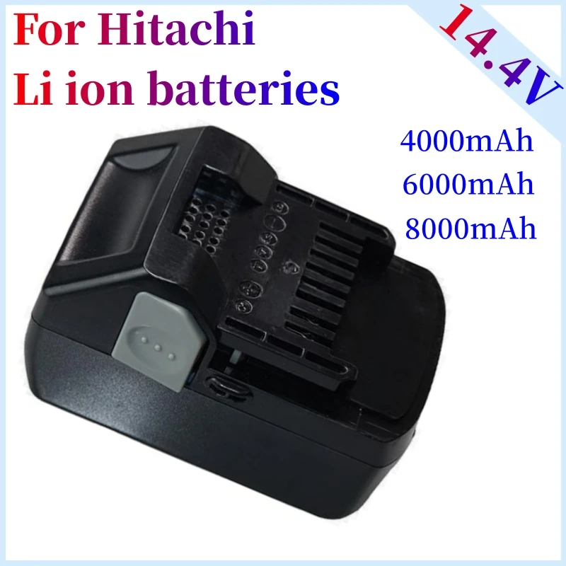 

14.4V 4.0 6.0 8.0Ah Li-Ion Battery Replacement For Hitachi BSL1430 CJ14DSL BSL1440 CR14DSL BSL1415 DDS14DSL