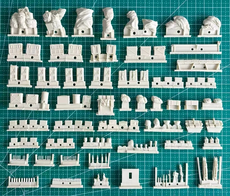 1/35 مقياس يموت الصب الراتنج نموذج تجميعها عدة حرب فيتنام الجيش الأمريكي M48A3 خزان Stowage مجموعة (بدون خزان) المفككة وغير مصبوغ