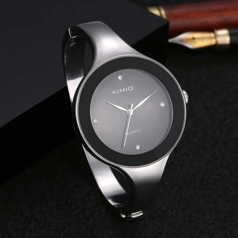 Women Quartz Bangle Watches New Design Relojes Stainless Steel Simple Female Rhinestone WristWatch female ladies watch hombre