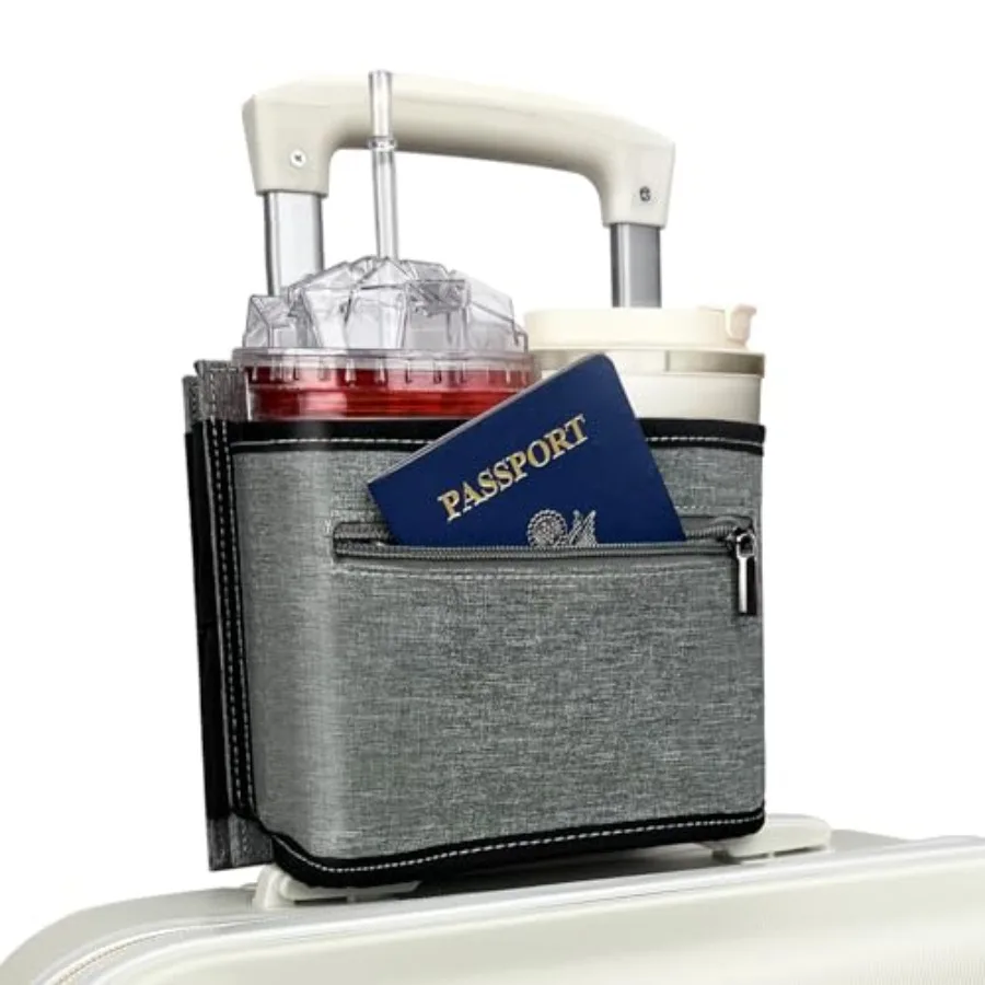 Portable Travel Luggage Cup Holder Attachment