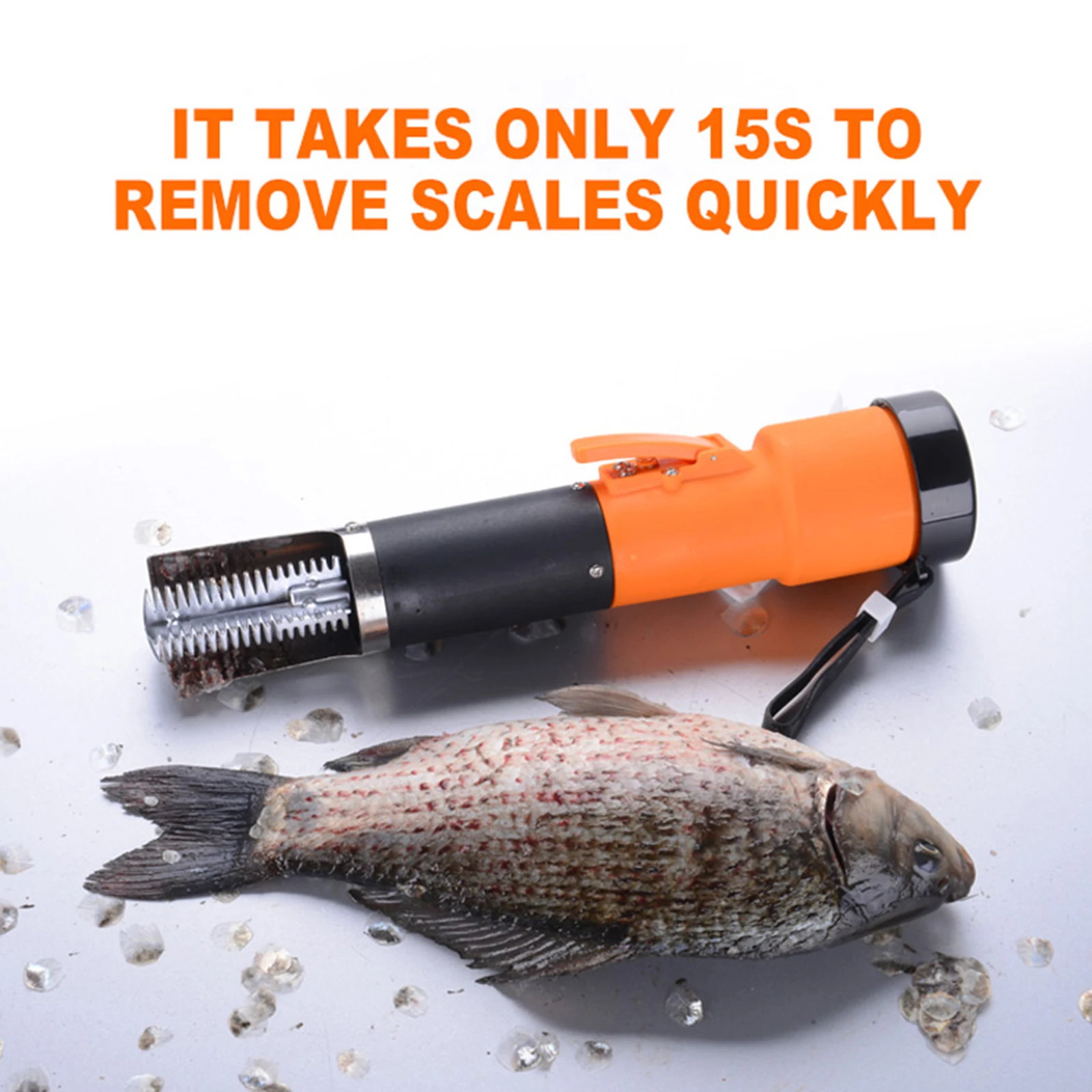 Cordless Fish Scaler 2000mAh Battery Seafood Tools Fish Scaler Remover for Restaurants Electric Fish Scaler Fishing Scalers