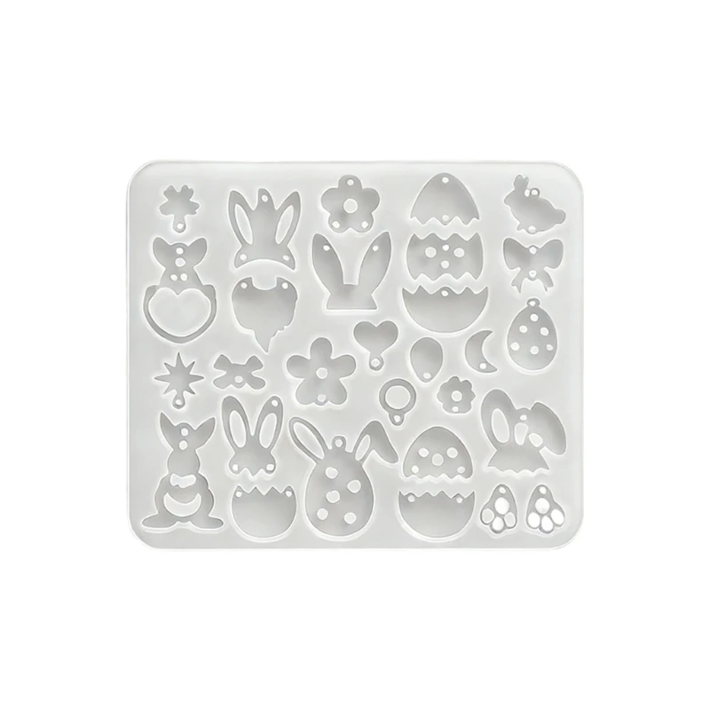 Portable Silicone Earring Mould for Clay Art Jewelry Crafting Tool With Sturdy Designs