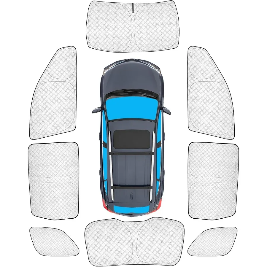 

8pcs Full Thicken Sun Shades for Jeep Grand Cherokee 20112021 Accessories NOT for Cherokee L Cherokee Privacy Car Window Covers