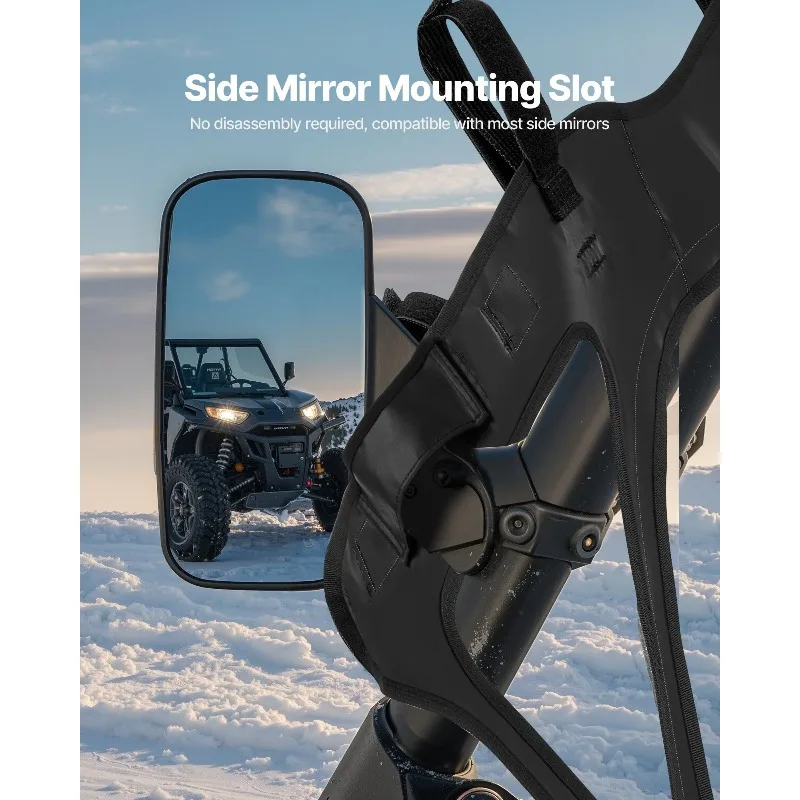 حاوية كابينة UTV للأبواب العلوية بسحاب لـ Can-Am Maverick X3 بمقعدين 2017-2025