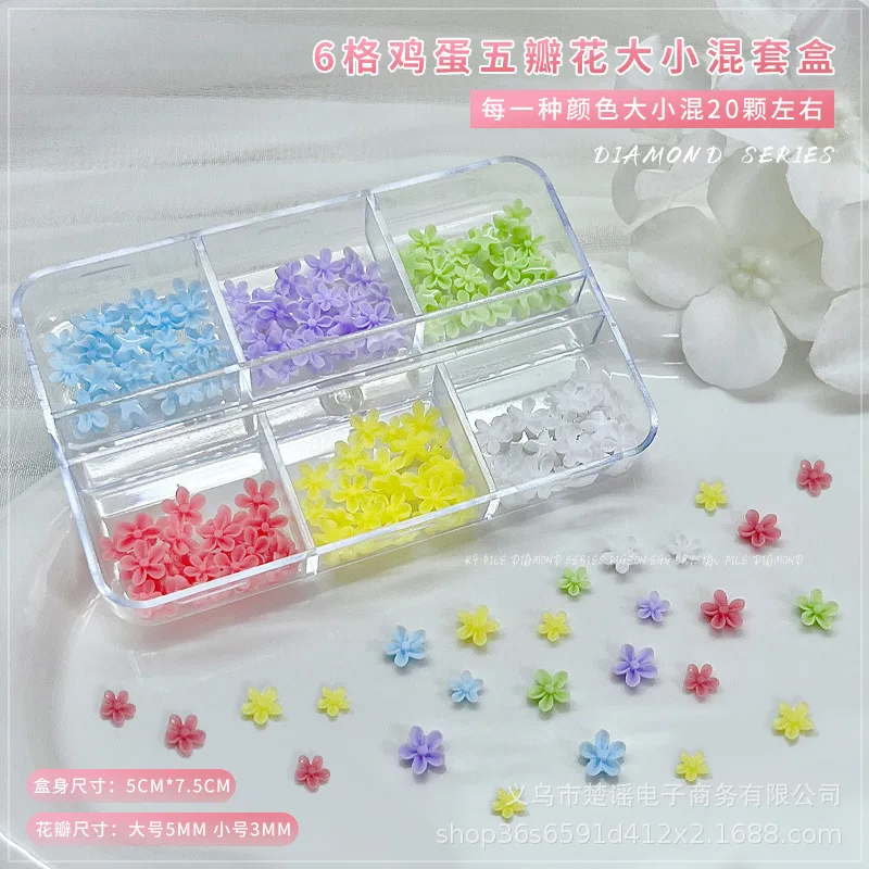 Resina cinco pétalas flor frangipani bowknot estrela rebite liga de metal garfo grânulo punk acessórios da arte do prego decorações ferramentas manicure