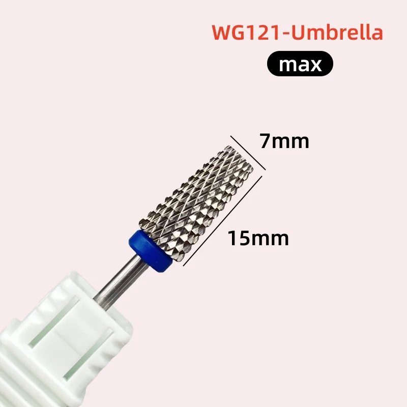 1 pz 4 in 1 punte da trapano per unghie in acciaio al tungsteno punta per ombrello in carburo per unghie 3/32 "fresa per trapano elettrico per unghie strumenti per manicure