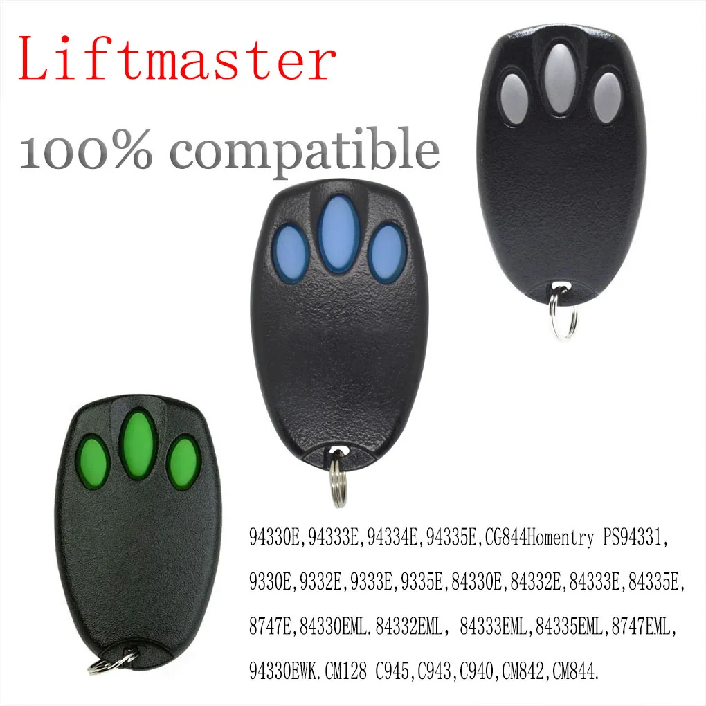 Liftmaster 433.92MHz Chamberlain 94335E 1A5639-7 D-66793 Garage Door Remote Control 84335E Door Keychain Barrier