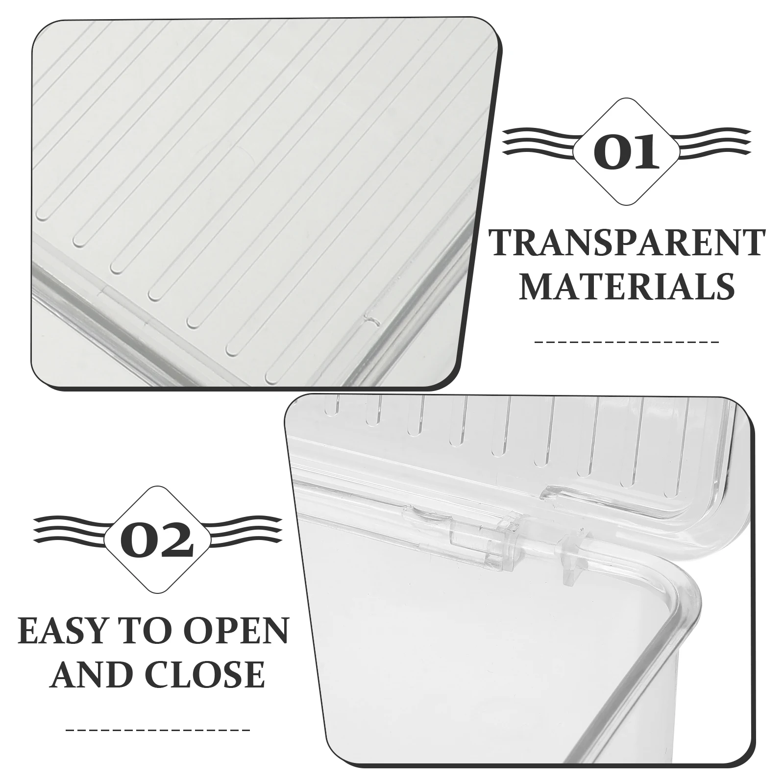 Acrylic Display Box Clear Brooch Storage Button Case Badge Organizer Pin Holder Display Case with Lid Jewelry Protector