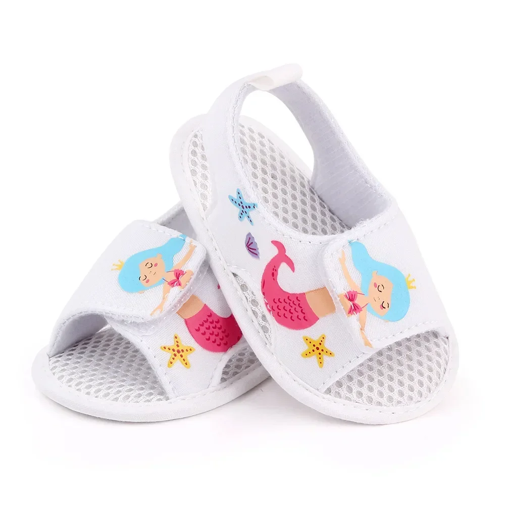 Meckior Sandali da giardino estivi per bambini Nuove scarpe per bambini Stampa animalier Cartoon Fondo morbido antiscivolo Scarpe casual per neonati