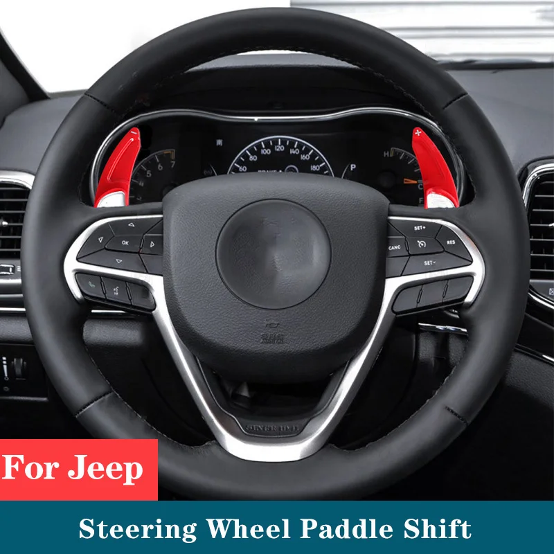 

Carbon Fiber Car Steering Wheel Shift Paddle Extended Shifter Trim Cover Extension For Jeep Grand Cherokee Dodge SRT Accessories