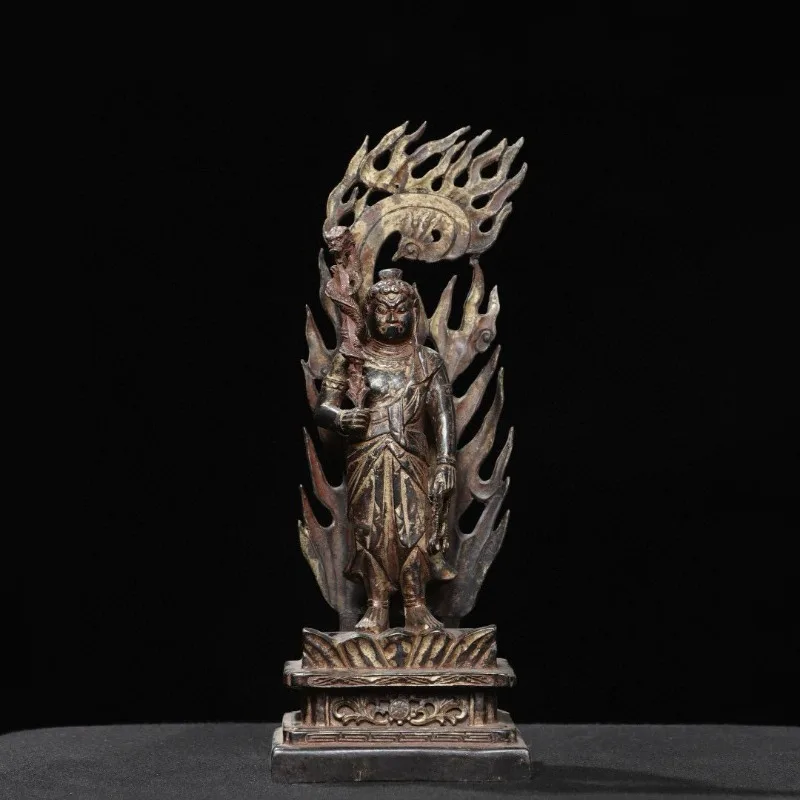 Tibetan Buddhism Fudo Myoo Acalanatha Standing Statue Figurine Zodiac Guardian Home Altar Temple Shrine Decor Gift