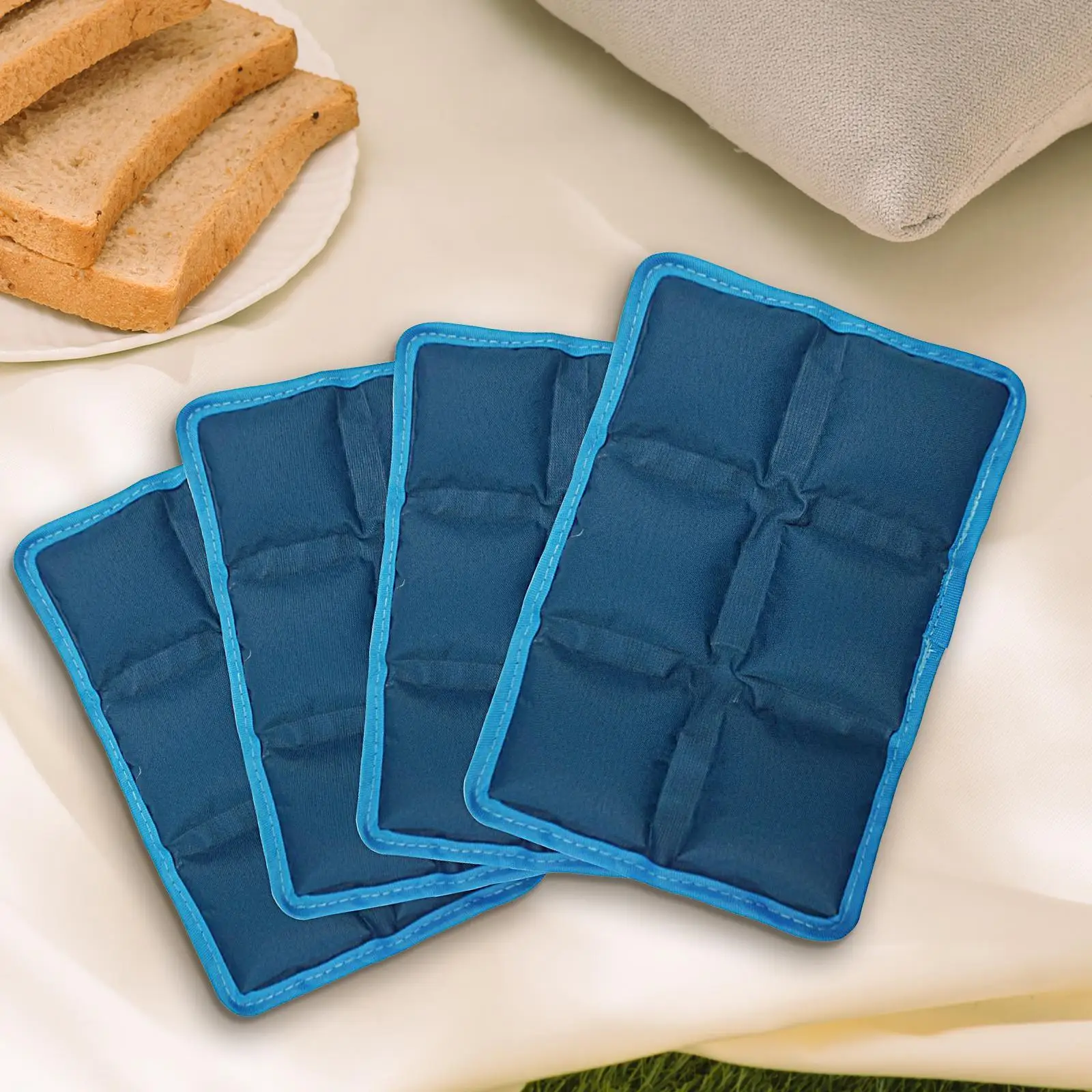 Ice Packs for Lunch Box Long-Lasting Cold Gel Bag Lightweight Ice Gel Packs for Picnic Hiking Beach Workplace Sports