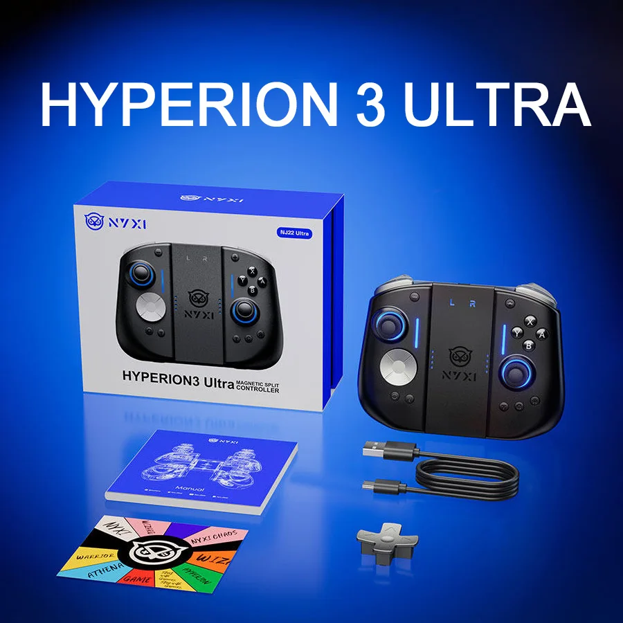 NYXI Hyperion 3 Ultra JoyPad Wireless Bluetooth HD2 Vibration NFC NS2 Double Back Key Split Handle Rgb for Switch 2 Gift