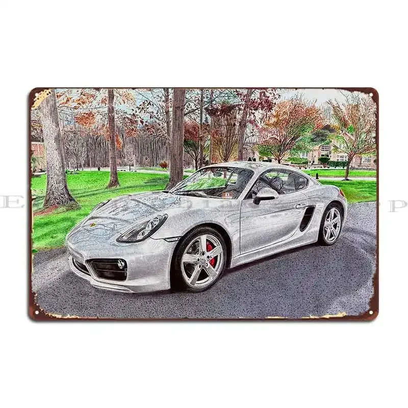 981 Cayman S Metal Plaque Cinema Kitchen Pub Plates Personalized Party Tin Sign Poster